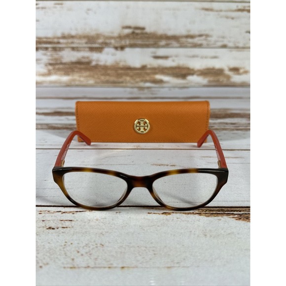 Tory Burch Accessories - Tory Burch TY2031 1162 Womens Tortoise Cats Eye Eyeglasses Frames 49 17 135